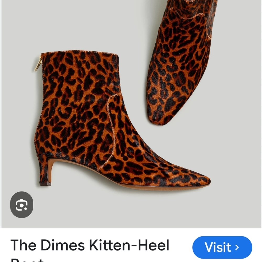 Madewell Leopard Ankle Boots
